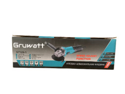 УШМ AG012-SA 125 мм 1100Вт плавный пуск, регулировка оборотов Gruwatt
