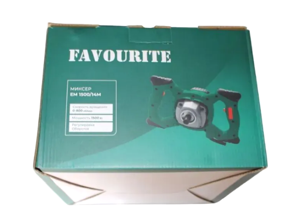 Миксер 1500Вт, 0-800об/мин, М14 EM 1500/14M FAVOURITE