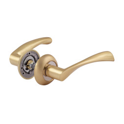 Ручка дверная AL 100А AL мат.золото "Нора-М"