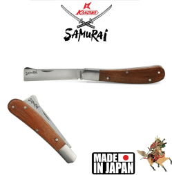 Нож прививочный, складной, нержавеющий L=173мм(73мм прямое лезвие+100мм ручка)