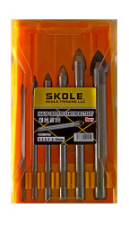 Набор сверл по керамике 6шт SKOLE (-)