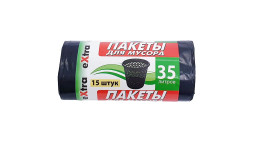 Пакет п/э для мусора  35л Экстра  уп-15шт. (50шт)