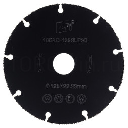 Диск пильный по дереву для УШМ с твердосплавн. режущ. кромкой 125*22.23*1,2 СЕБ