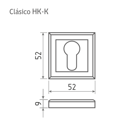 Накладка под ключ НК-К (черный)