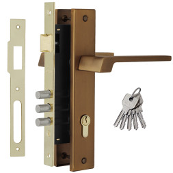 Замок врез. N111-85 М  (мат.кофе)  "Нора-М"