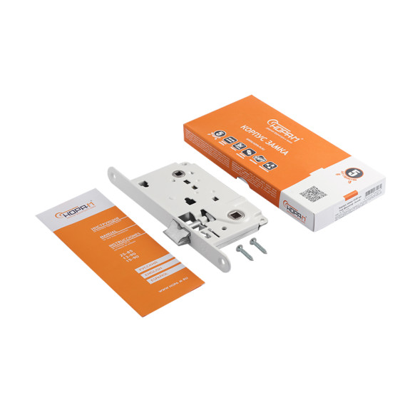 Корпус замка 13-90мм (белый.) под фикс. "Нора-М"