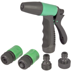 Набор для полива HL168 (4 предмета: пистолет+насадки)  FT