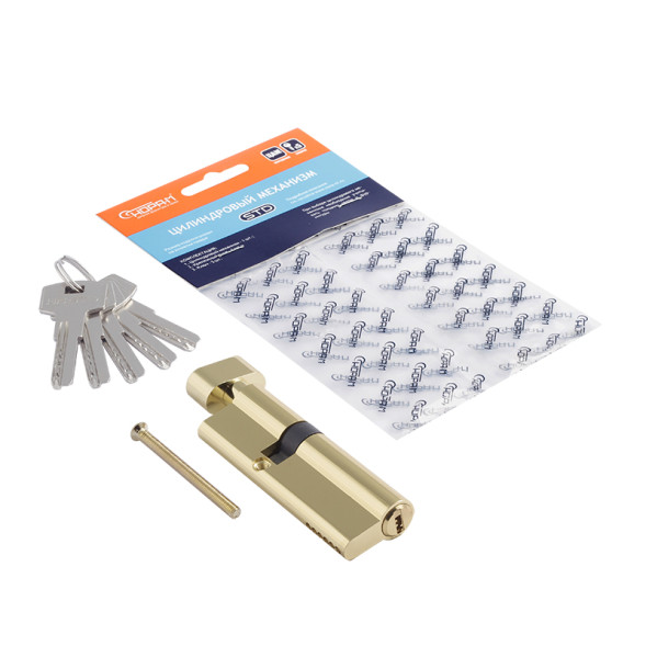 Цилиндр.мех-м ЕСО Z ЛПВ-90 (латунь) (55-35В)  "Нора-М"