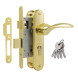 Замок врезной 94-55 мм (золото)
