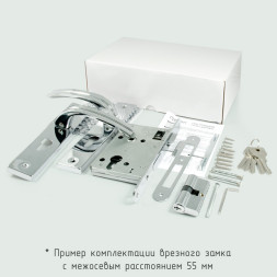 Замок врезной 94-55 мм (мат.хром)