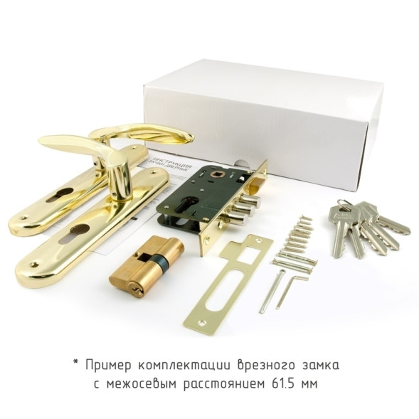 Замок врезной 94-62 мм (мат.хром)