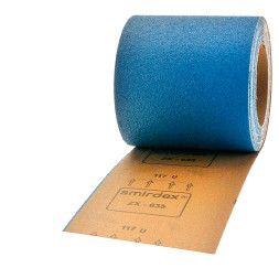 Абразивная ткань в рулонах SMIRDEX 635 Сloth ZX, 116мм*25м (шир.24м) Р 80