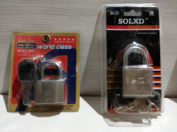 Замок навесной стальной, перф. Ключ 40мм