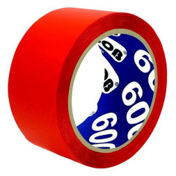Скотч упаковочный 48ммх50м 600 (красная) (6шт)Klebebander