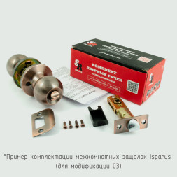 Защелка м/к (ключ/фикс) ISP ЗШ-01 (хром) "Нора-М" ISPARUS