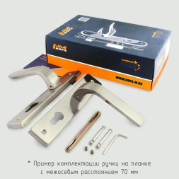 Ручка двер. на планке 109-70 мм (ст.бронза) "Нора-М"