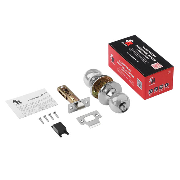 Защелка м/к (фикс) ISP ЗШ-03 (хром) "Нора-М" ISPARUS