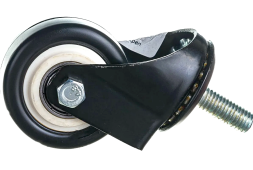 Колесная опора трансп. серии полиурет.,поворотная, креп.болт М10 2 подш. SIZE:2" нагруз.95кг 4062050