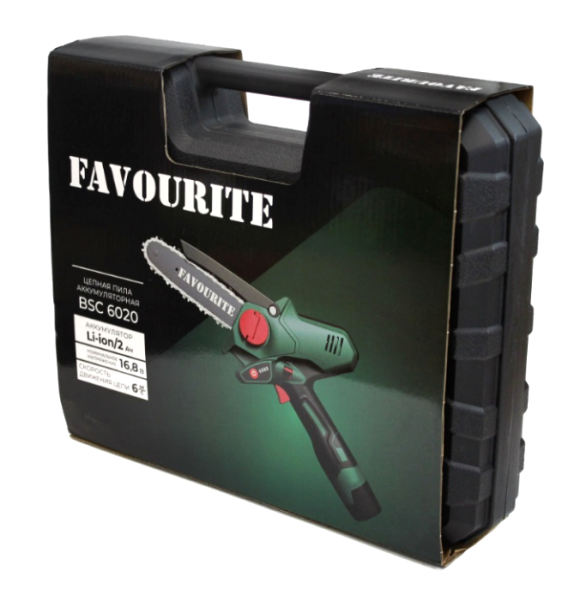 Цепная пила аккумуляторная 16.8 В, 2 Ач BSC 6020 FAVOURITE