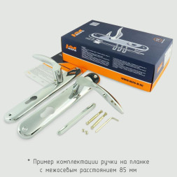 Ручка двер. на планке 23-85мм (ст.бронза) "Нора-М"