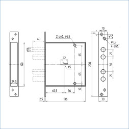 Замок врезной ЗВ8 165.0.0 МЕТТЭМ