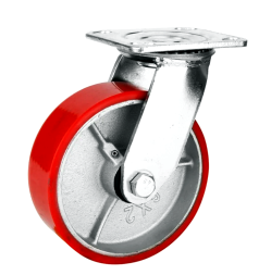 Колесо большегрузное полиуретановое поворотное SIZE: 6" (160) Нагрузка 230кг. SCP 63