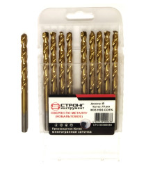 Сверло по металлу кобальтовое многогранная заточка 6.5мм СТРОНГ (10шт)
