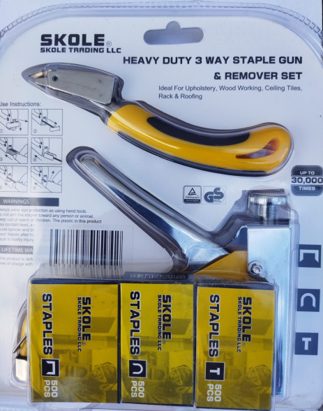 Степлер мебельный 3в1 (с отделителем) 4-14мм тип 140 SKOLE