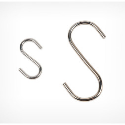 Крючок для ванной комнаты S-образный CrV МАЛЫЙ  (10шт)