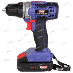 Дрель-шуруповерт ручная электрическая аккумуляторная (кейс) 2АКБ  (ДЭА-20Л-02) "ДИОЛД"