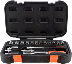 39917 Набор головок торцевых 17пр. 1/4"DR АвтоДело