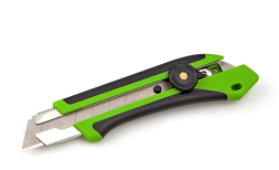 261322 Нож со сменным лезвием,двухкомпонентный корпус 25мм (10шт)