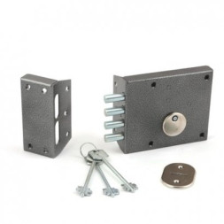 Замок накладной ЗЕНИТ ЗН4-2 серебро