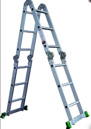 Лестница алюминиевая трансформер 4+3+3+4 (123/192/398)