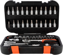 39946 Набор головок торцевых 46пр. 1/4"DR  АвтоДело