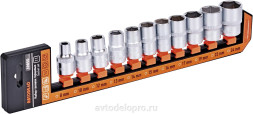 39850 Набор головок 11пр (DR1/2"; 6РТ; 8-24мм; холдер) АвтоДело