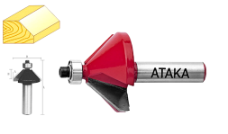 Фреза Атака 132320 кромочная конусная 45 О 12х32 мм=38199=