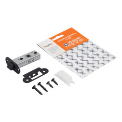 Защ.дверная С-45П овал.планка пластик.яз. (черный) НОРА-М