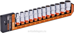 39855 Набор головок 12пр (DR1/2"; 12РТ; 10-22мм; холдер) АвтоДело