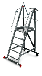 Складная лестницы-платформа на колесах 7+1
