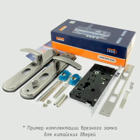 Замок врез. N200-68 (3В-200) П (мат.никель-черн.никель)  "Нора-М"