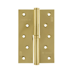 Петля сталь 750-5"-FНР-ЕСО (латун.покр.)левая  (120*80*2,5)  "Нора-М"