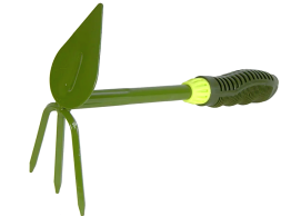 Рыхлитель-мотыжка 3-х зуб.комби (лепесток) (эргомич.ручка) FT 377-J