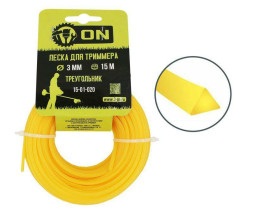 Леска триммерная "Треугольник" 3,0 мм х 15 м ON