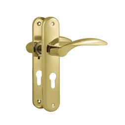 Ручка дверная на планке 94-55мм (золото) "Нора-М"