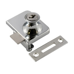 Мебел. замок 6409 (хром)