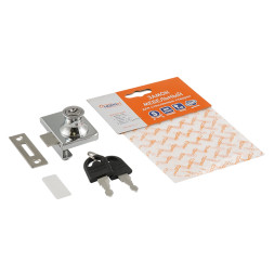 Мебел. замок 6409 (хром)