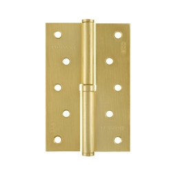 Петля сталь 750-5"-FНР-ЕСО (мат.латун.покр.)левая  (120*80*2,5)  "Нора-М"