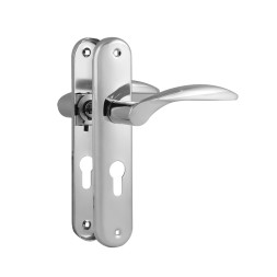 Ручка дверная на планке 94-55мм (хром) "Нора-М"