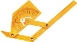 Угломер квадрант 180гр пластиковый 90-155мм